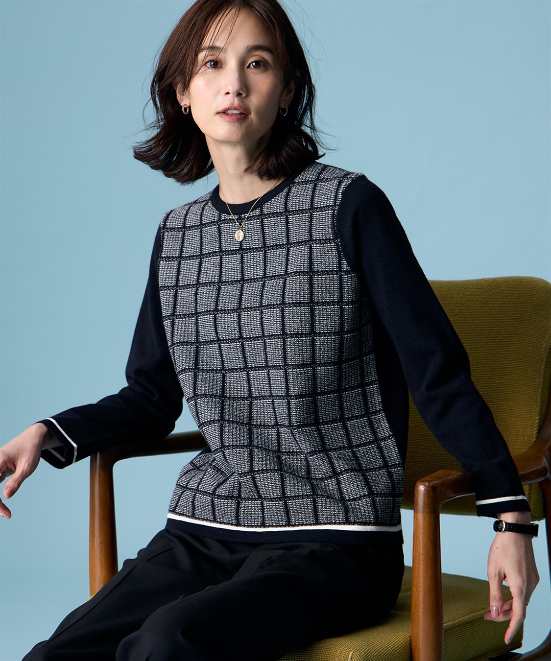 A/C DESIGN BY ALPHA CUBIC フロントジャガードプルオーバー_sub_3