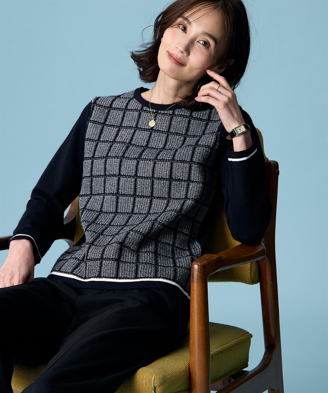A/C DESIGN BY ALPHA CUBIC フロントジャガードプルオーバー_sub_4