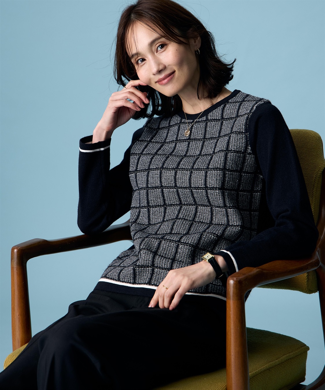 A/C DESIGN BY ALPHA CUBIC フロントジャガードプルオーバー_sub_5