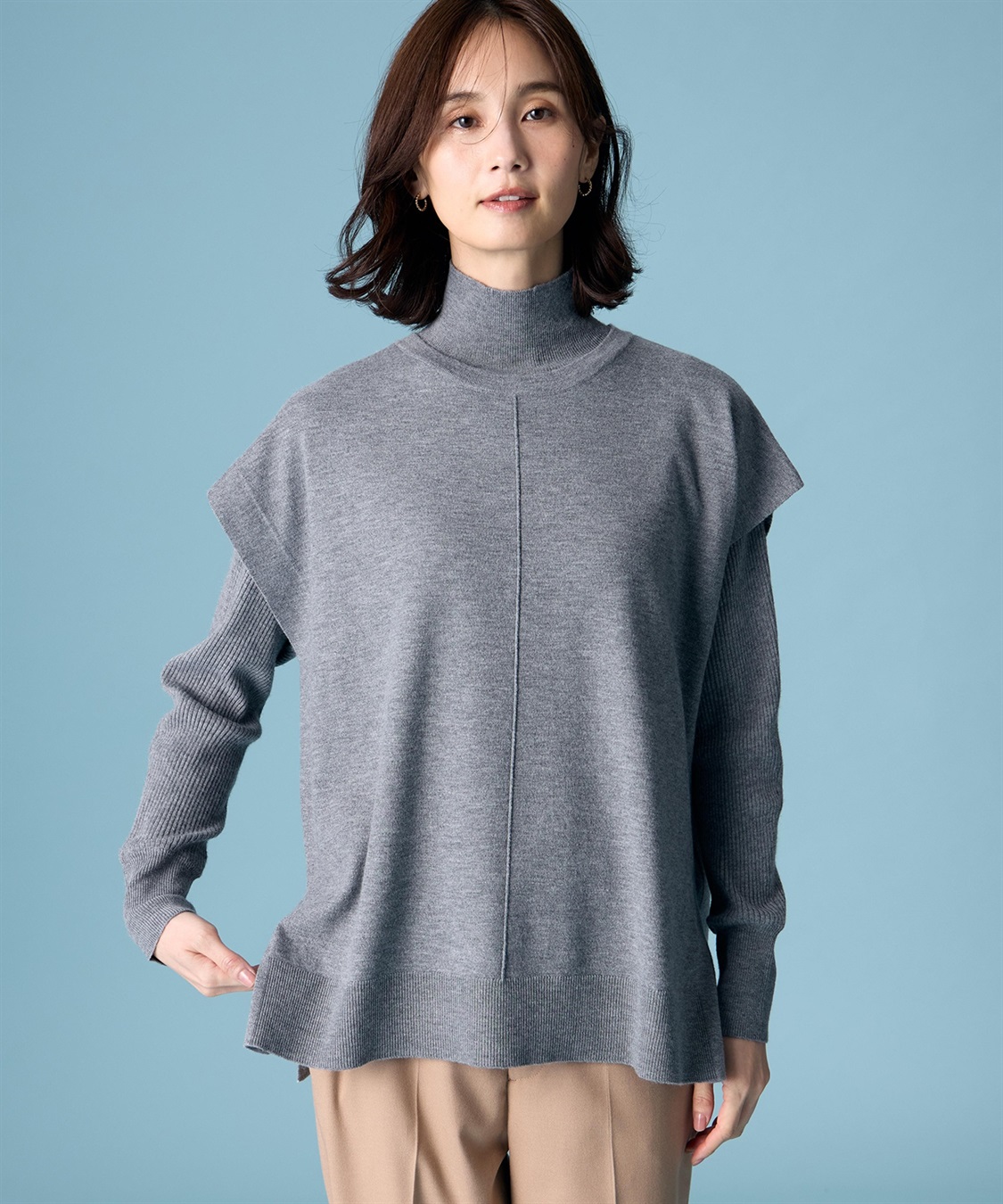 A/C DESIGN BY ALPHA CUBIC ニットアンサンブル_sub_1