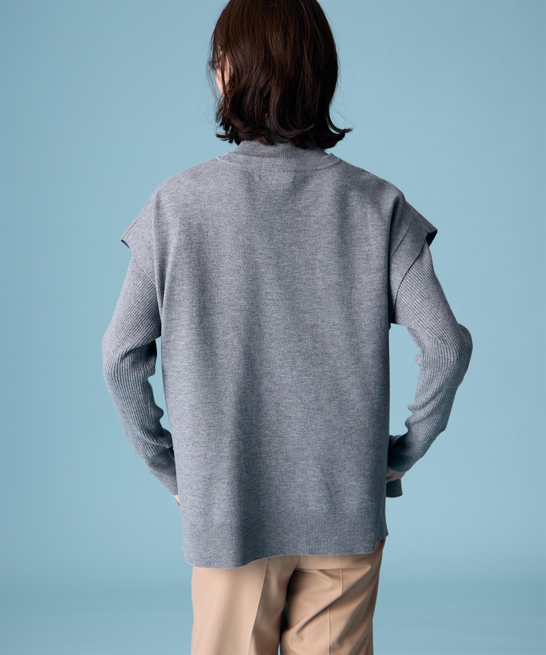 A/C DESIGN BY ALPHA CUBIC ニットアンサンブル_sub_3