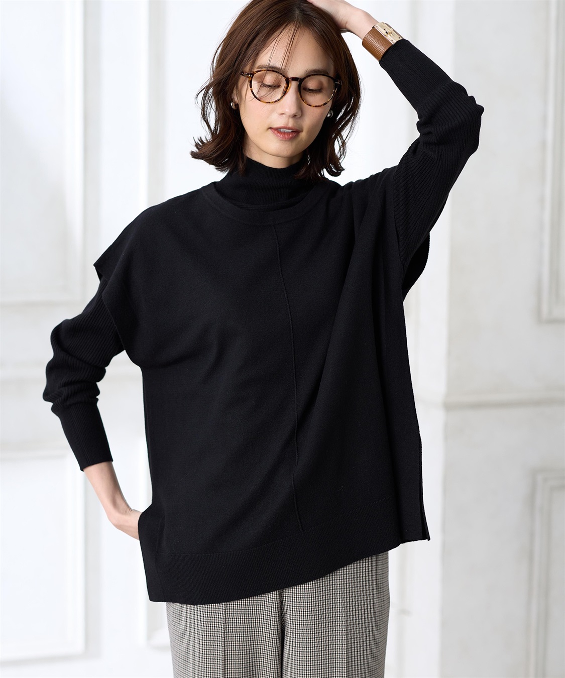 A/C DESIGN BY ALPHA CUBIC ニットアンサンブル_sub_5