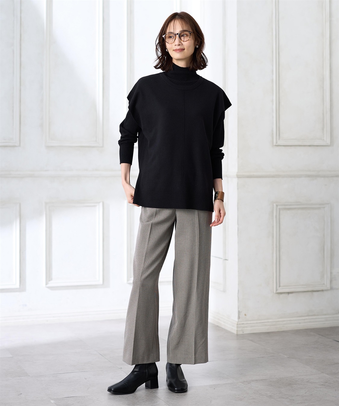 A/C DESIGN BY ALPHA CUBIC ニットアンサンブル_sub_6