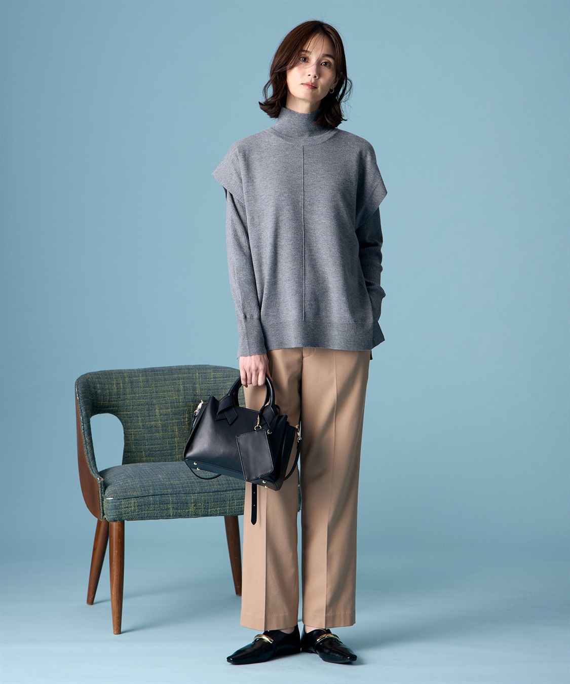 A/C DESIGN BY ALPHA CUBIC ニットアンサンブル_sub_10