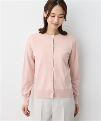 A/C DESIGN BY ALPHA CUBIC クルーネックニットカーディガン【ウォッシャブル】_subthumb_3