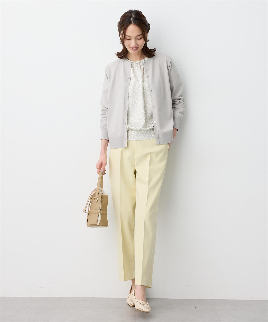 A/C DESIGN BY ALPHA CUBIC クルーネックニットカーディガン【ウォッシャブル】_sub_12