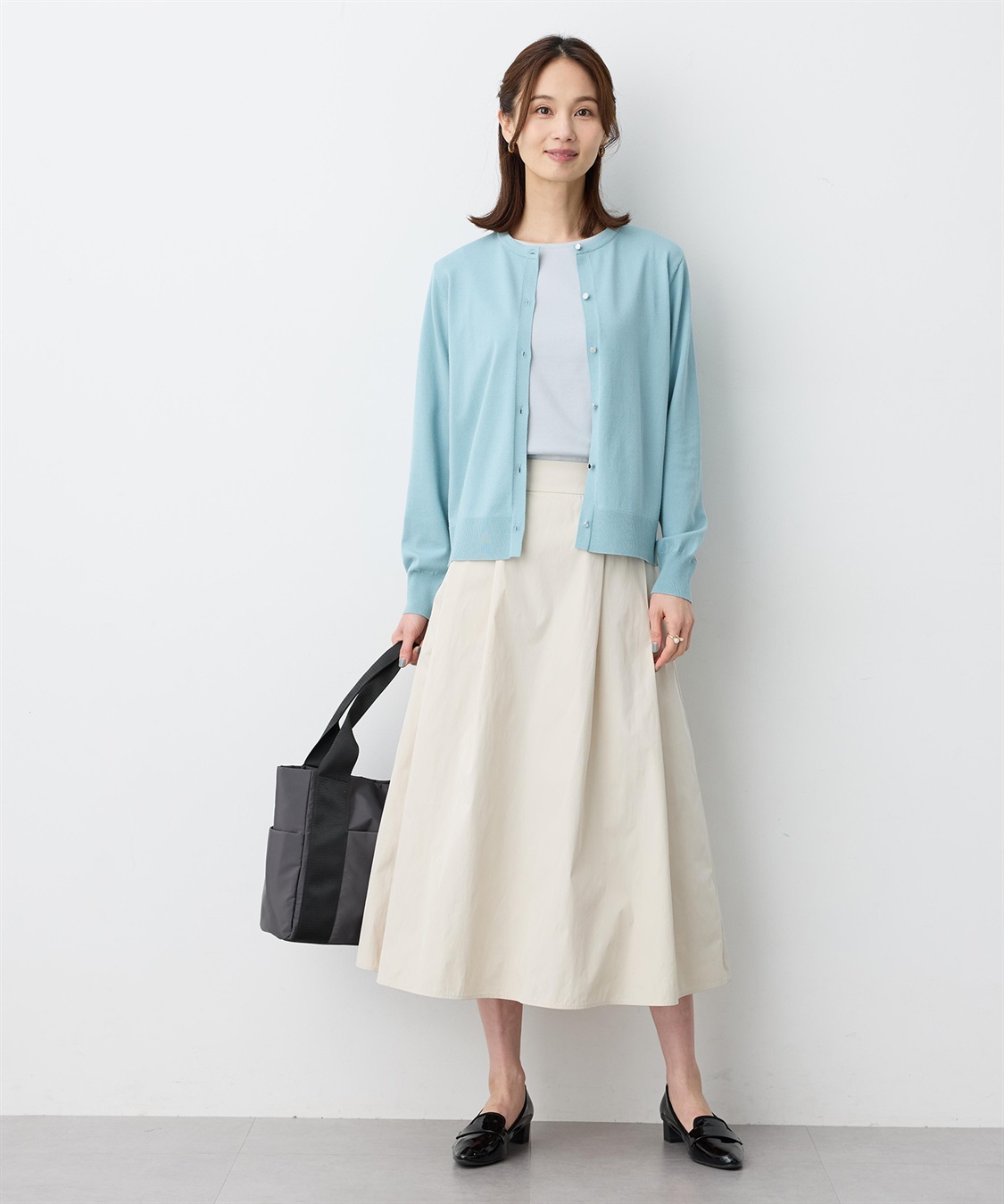 A/C DESIGN BY ALPHA CUBIC クルーネックニットカーディガン【ウォッシャブル】_sub_15