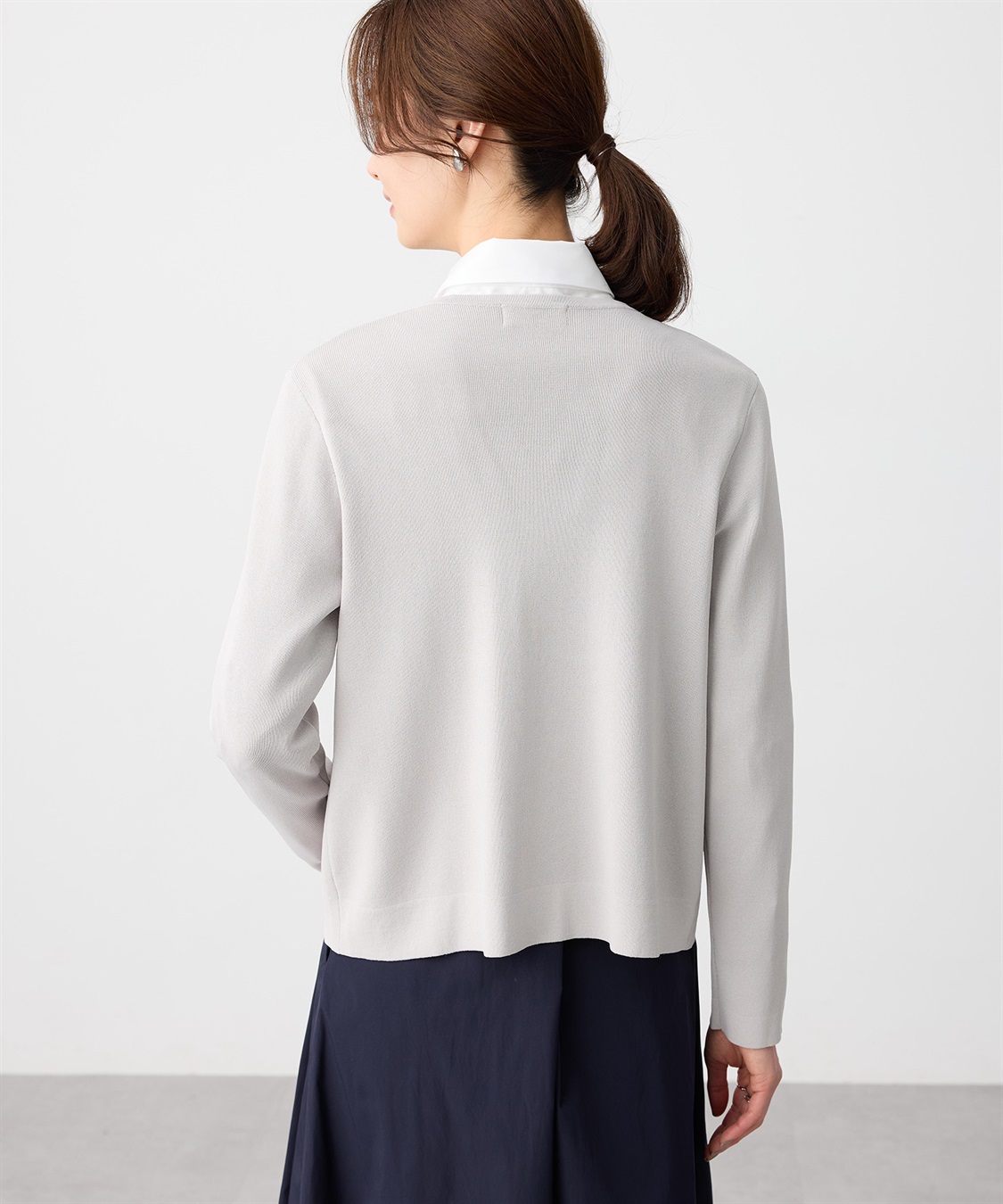 A/C DESIGN BY ALPHA CUBIC パールボタンカーディガン【ウォッシャブル】_sub_5