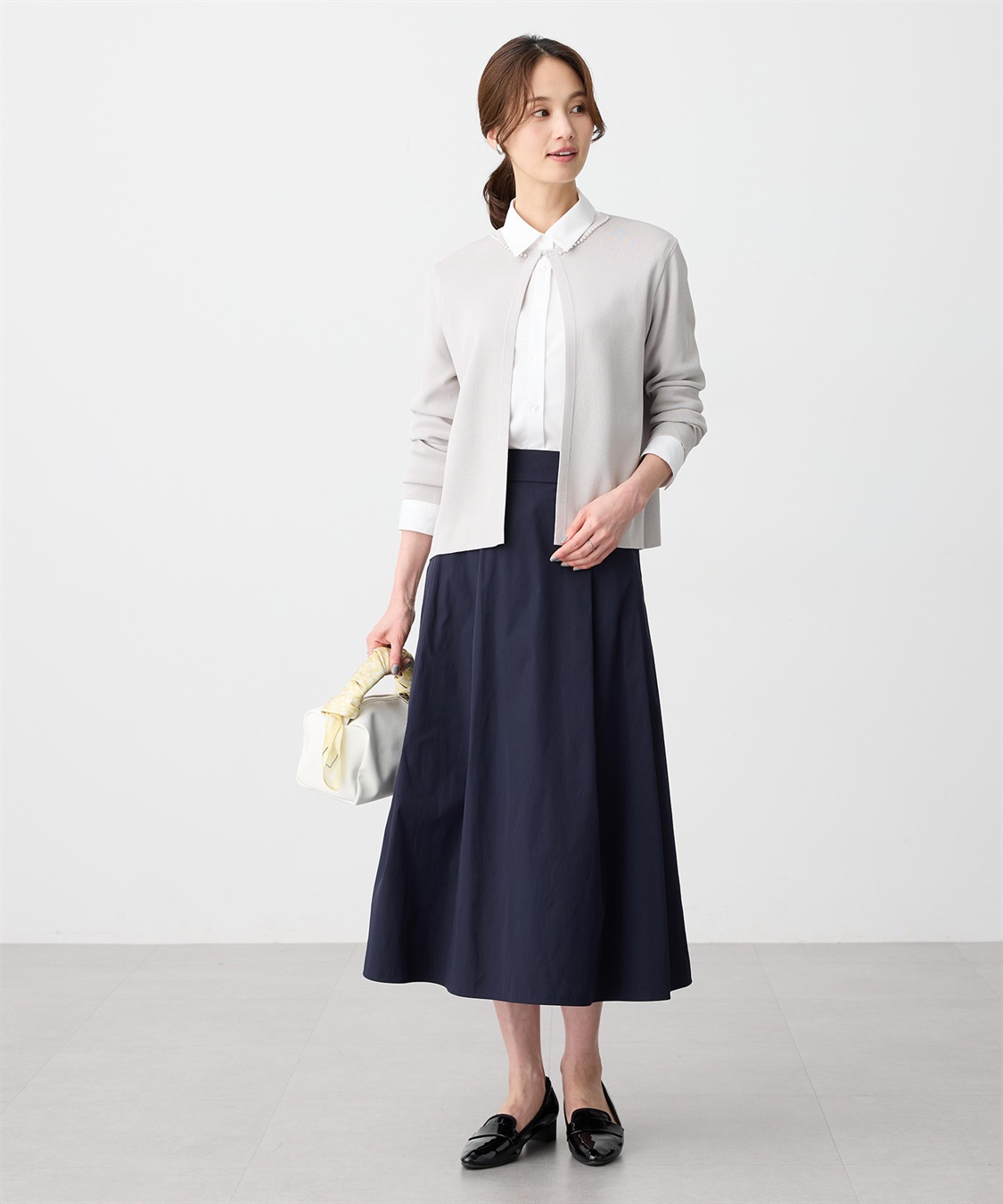 A/C DESIGN BY ALPHA CUBIC パールボタンカーディガン【ウォッシャブル】_sub_11