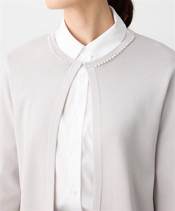 A/C DESIGN BY ALPHA CUBIC パールボタンカーディガン【ウォッシャブル】_subthumb_12