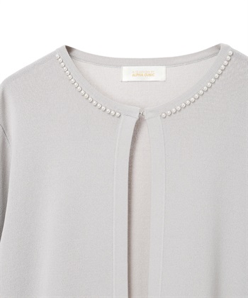 A/C DESIGN BY ALPHA CUBIC パールボタンカーディガン【ウォッシャブル】_subthumb_17