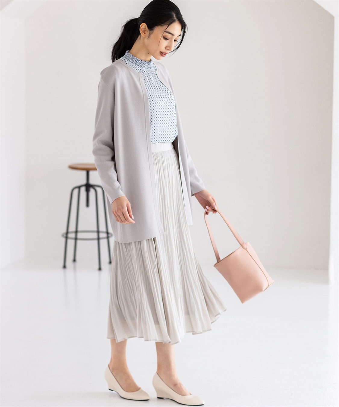 A/C DESIGN BY ALPHA CUBIC カラーラインコーディガン【ウォッシャブル】_sub_7