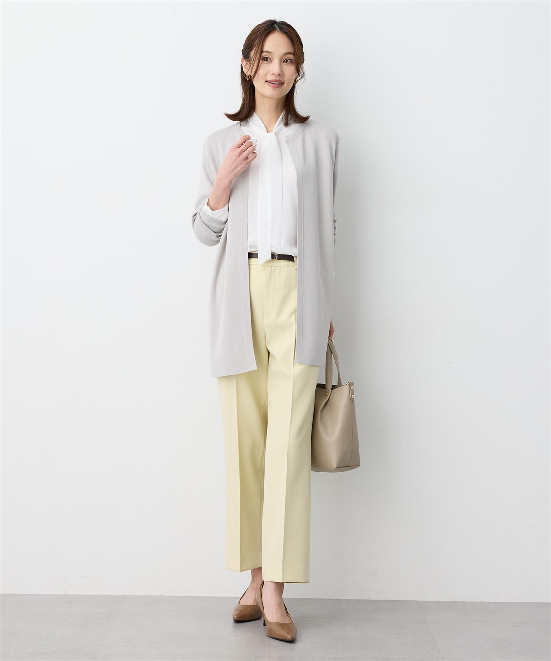 A/C DESIGN BY ALPHA CUBIC カラーラインコーディガン【ウォッシャブル】_sub_9