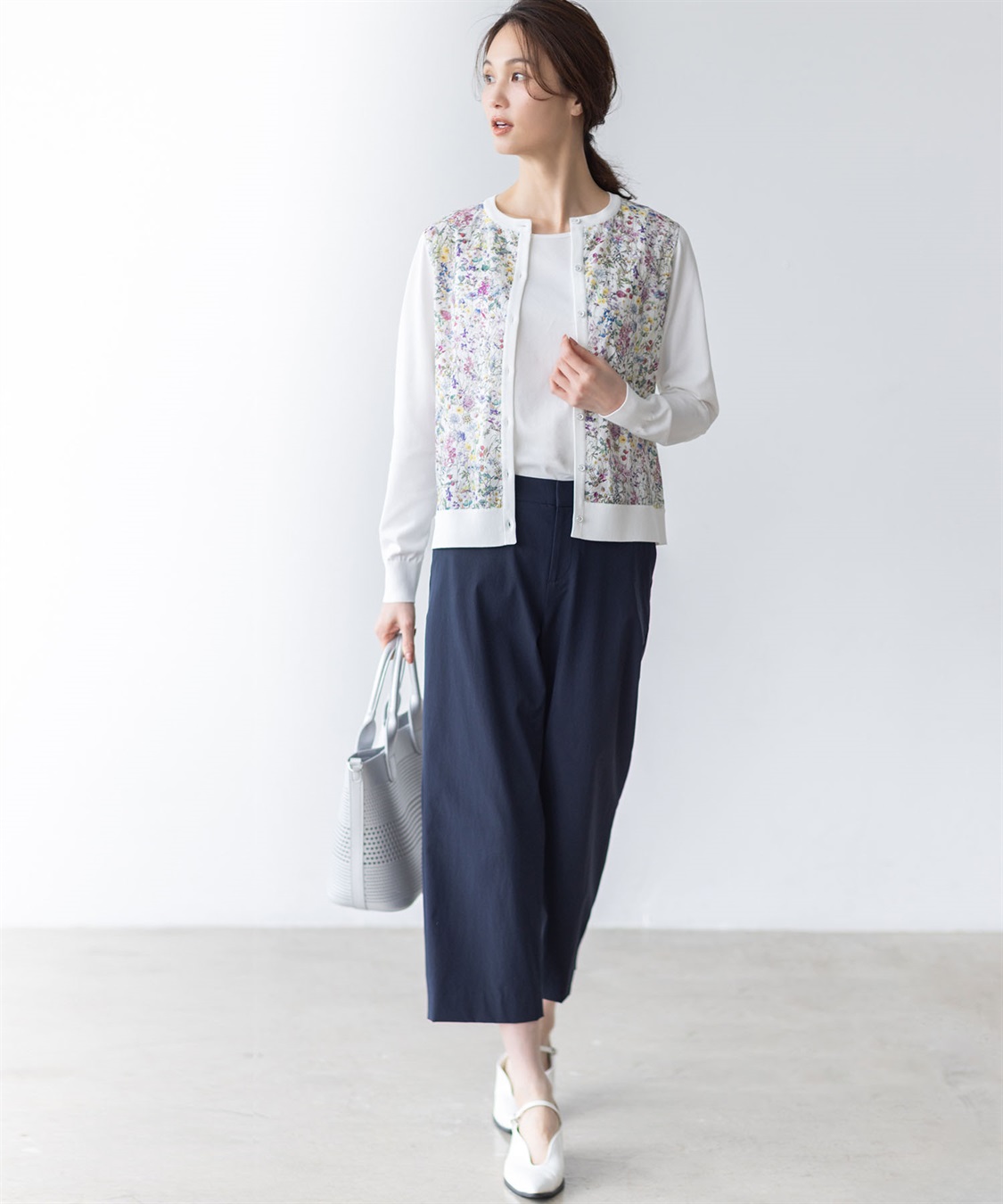 リバティプリント　カーディガン　未使用 LIBERTYプリントカーディガン（Rachel）(カーディガン) | GIANNI LO