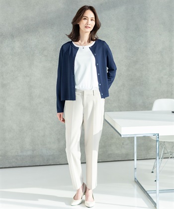 A/C DESIGN BY ALPHA CUBIC クルーネックカーディガン【接触冷感・UVカット・ウォッシャブル】_subthumb_8