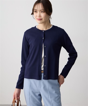 A/C DESIGN BY ALPHA CUBIC クルーネックカーディガン【接触冷感・UVカット・ウォッシャブル】_subthumb_10