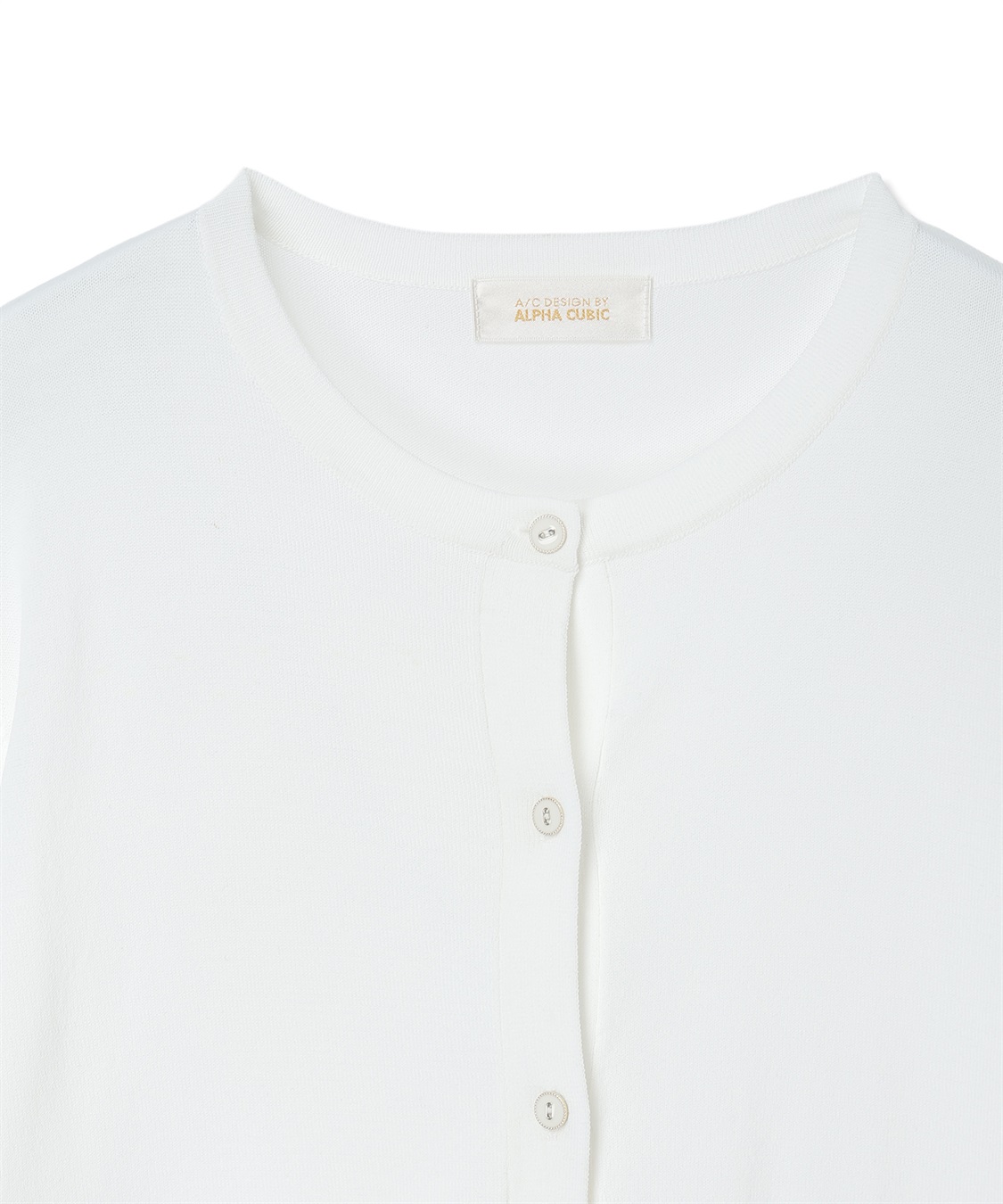 A/C DESIGN BY ALPHA CUBIC クルーネックカーディガン【接触冷感・UVカット・ウォッシャブル】_sub_24