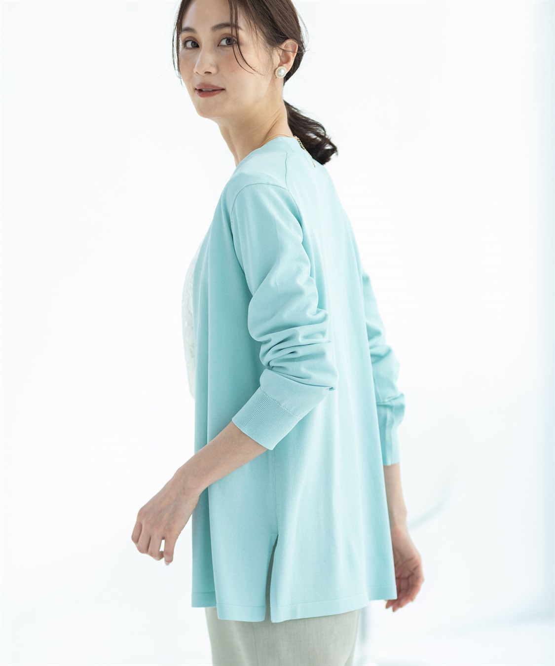 A/C DESIGN BY ALPHA CUBIC 着流しロングカーディガン【接触冷感・UVカット・ウォッシャブル】_sub_1