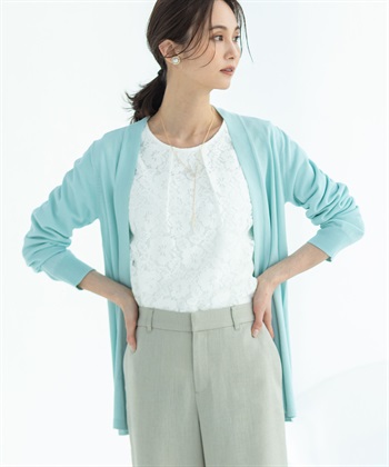 A/C DESIGN BY ALPHA CUBIC 着流しロングカーディガン【接触冷感・UVカット・ウォッシャブル】_subthumb_2