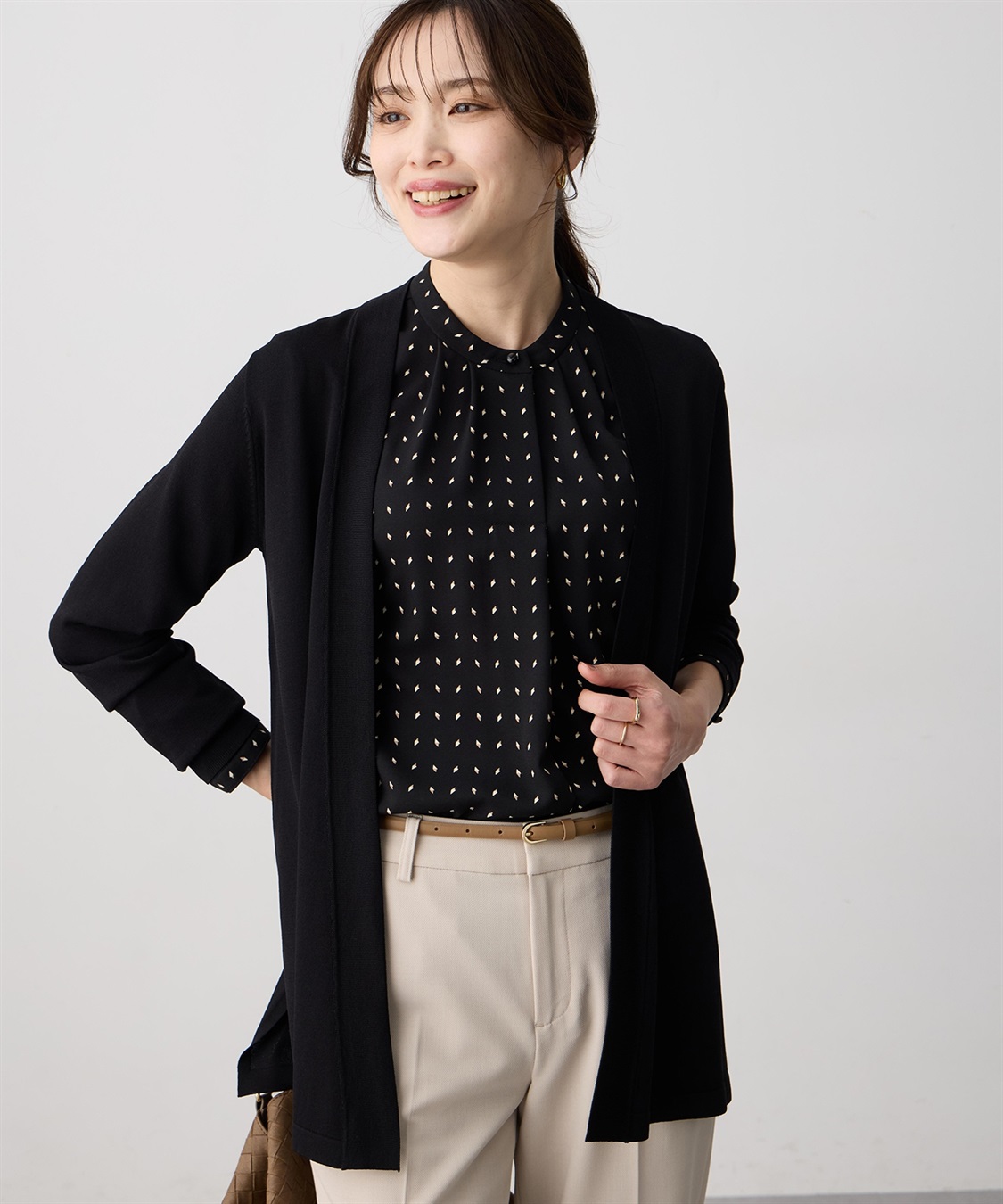 A/C DESIGN BY ALPHA CUBIC 着流しロングカーディガン【接触冷感・UVカット・ウォッシャブル】_sub_9