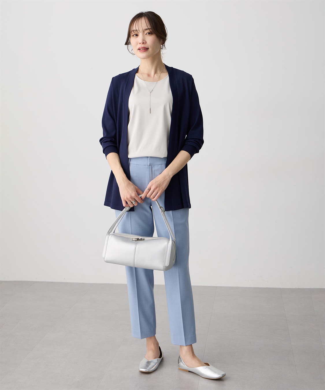 A/C DESIGN BY ALPHA CUBIC 着流しロングカーディガン【接触冷感・UVカット・ウォッシャブル】_sub_13