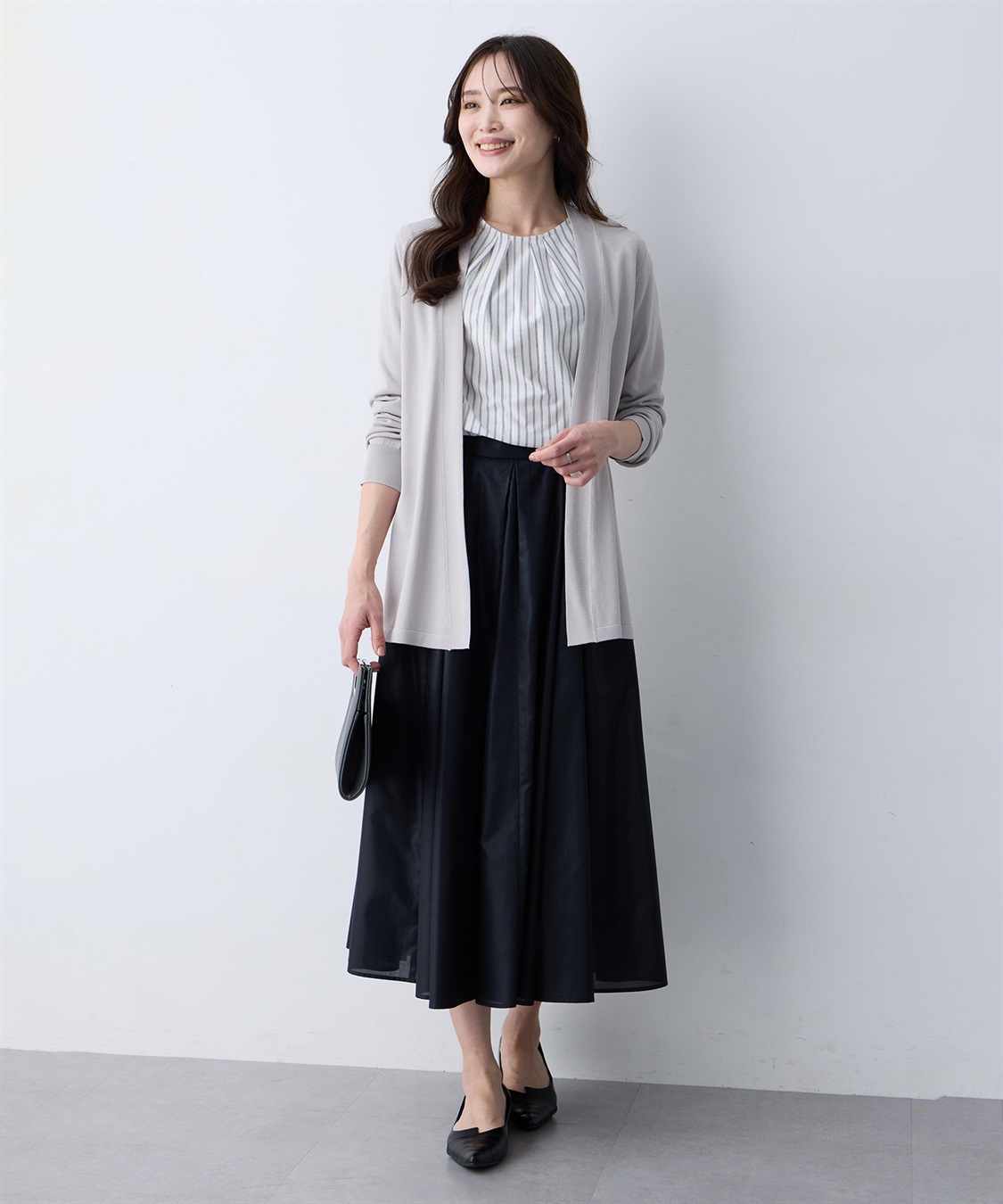 A/C DESIGN BY ALPHA CUBIC 着流しロングカーディガン【接触冷感・UVカット・ウォッシャブル】_sub_16