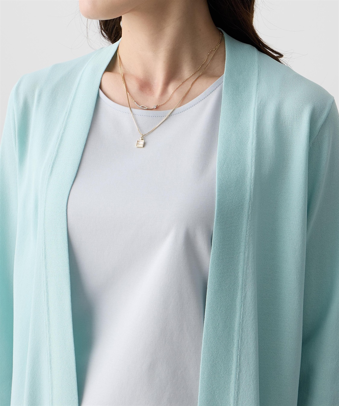 A/C DESIGN BY ALPHA CUBIC 着流しロングカーディガン【接触冷感・UVカット・ウォッシャブル】_sub_19