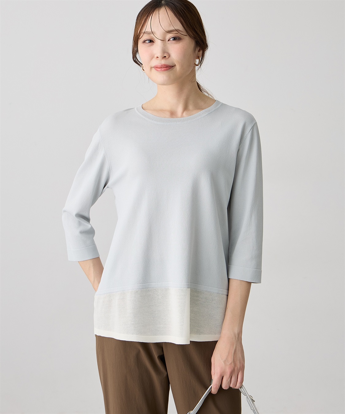 A/C DESIGN BY ALPHA CUBIC シアードッキングプルオーバー【ハンドウォッシャブル】_sub_4