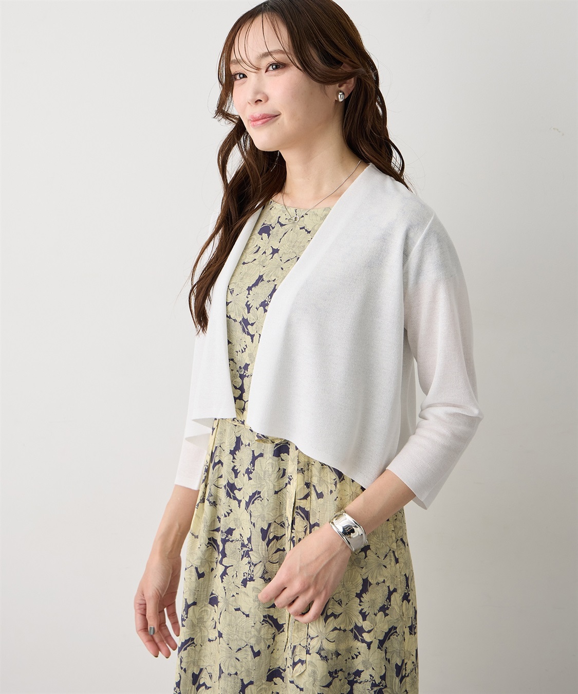 A/C DESIGN BY ALPHA CUBIC ボレロカーディガン【ハンドウォッシャブル】_sub_3