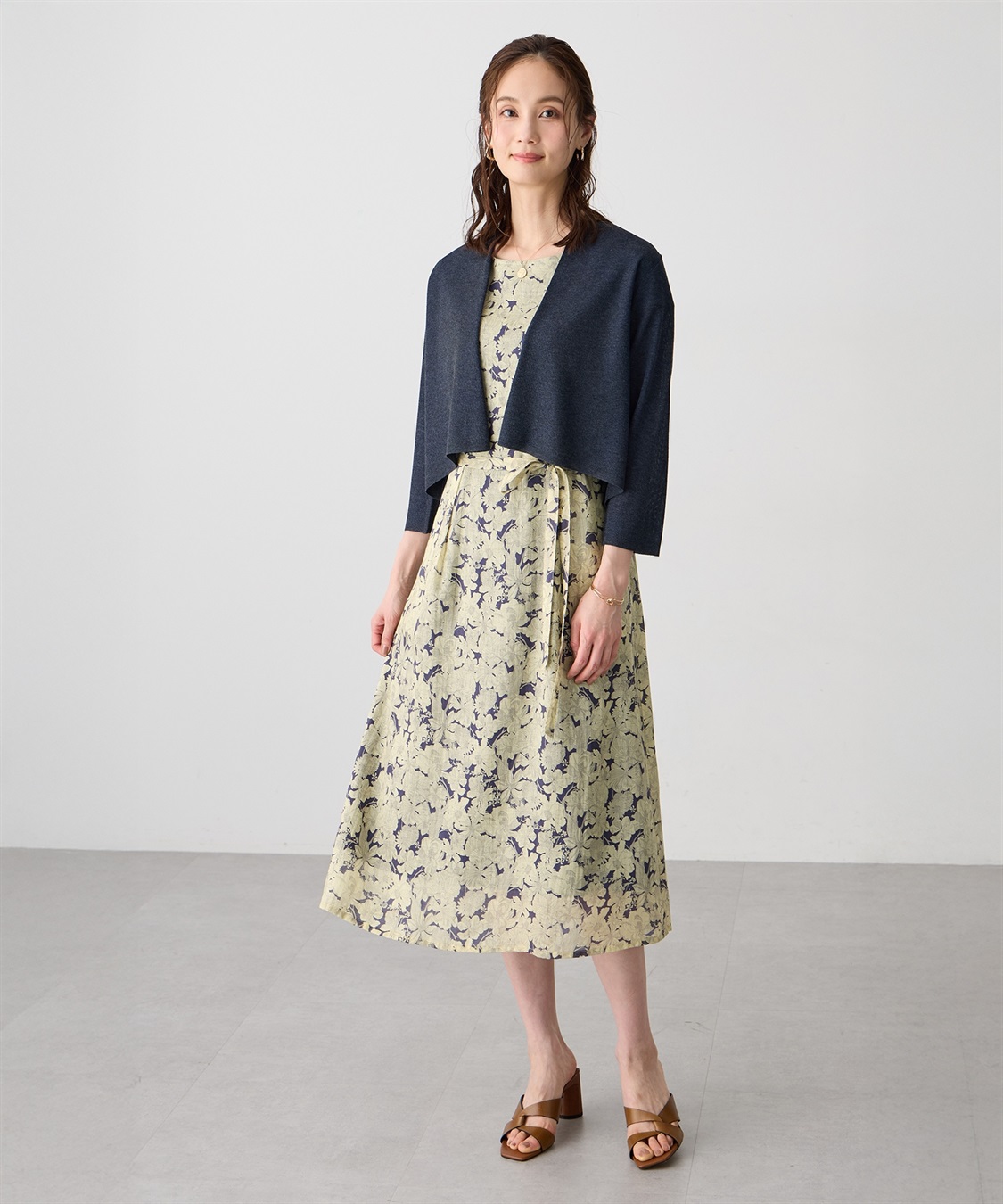 A/C DESIGN BY ALPHA CUBIC ボレロカーディガン【ハンドウォッシャブル】_sub_8