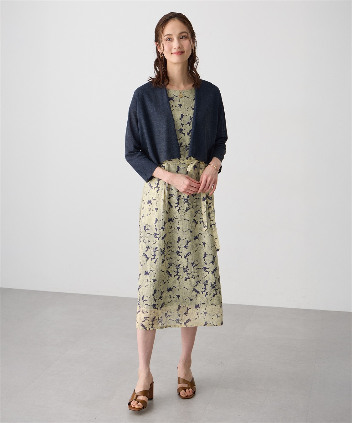 A/C DESIGN BY ALPHA CUBIC ボレロカーディガン【ハンドウォッシャブル】_sub_9