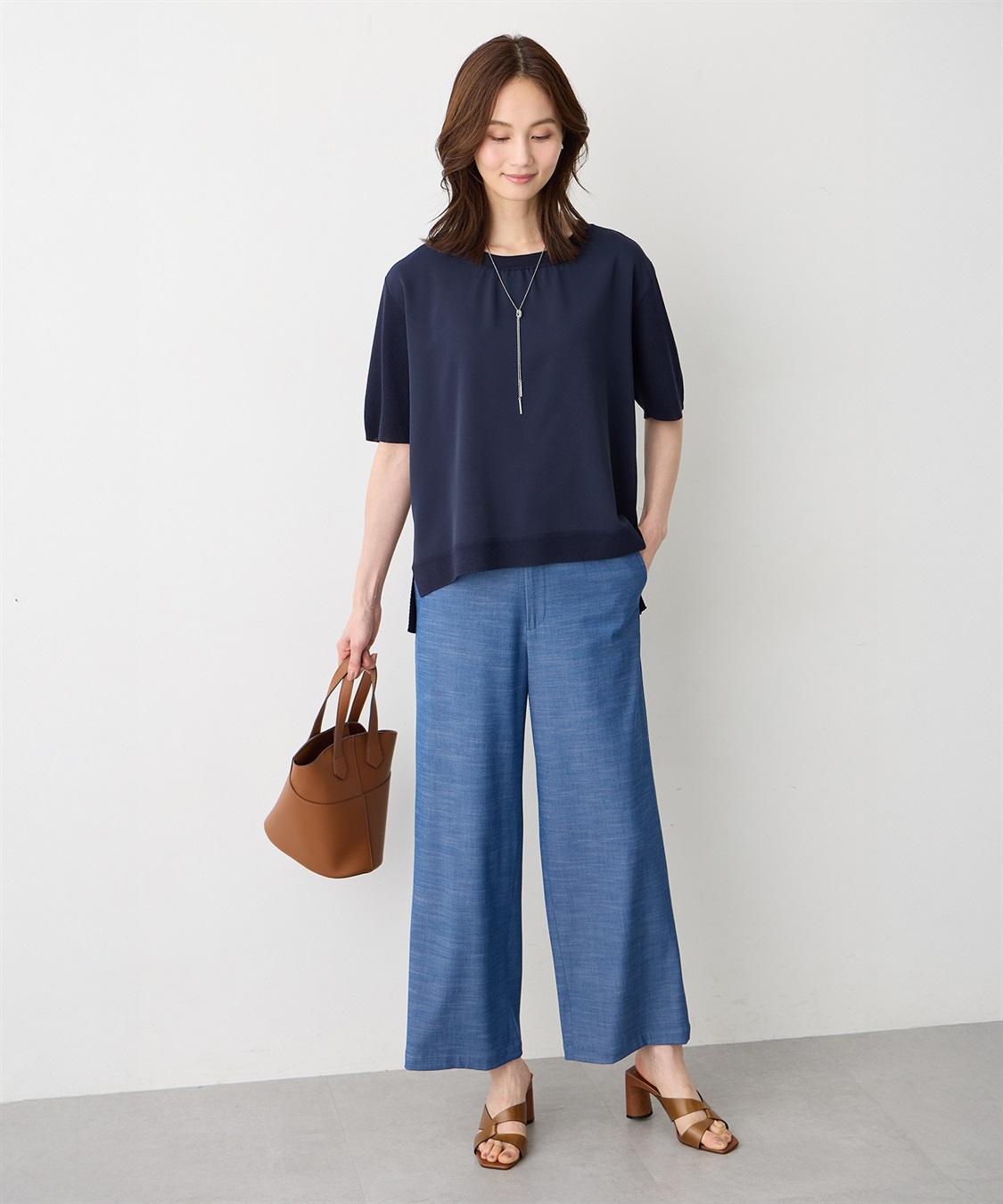 A/C DESIGN BY ALPHA CUBIC フロント切替ニットプルオーバー_sub_8