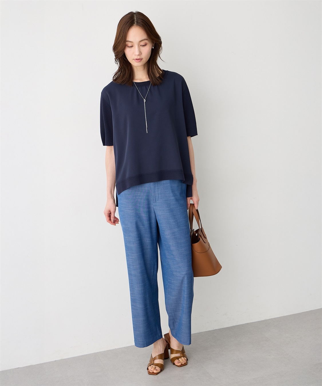 A/C DESIGN BY ALPHA CUBIC フロント切替ニットプルオーバー_sub_9