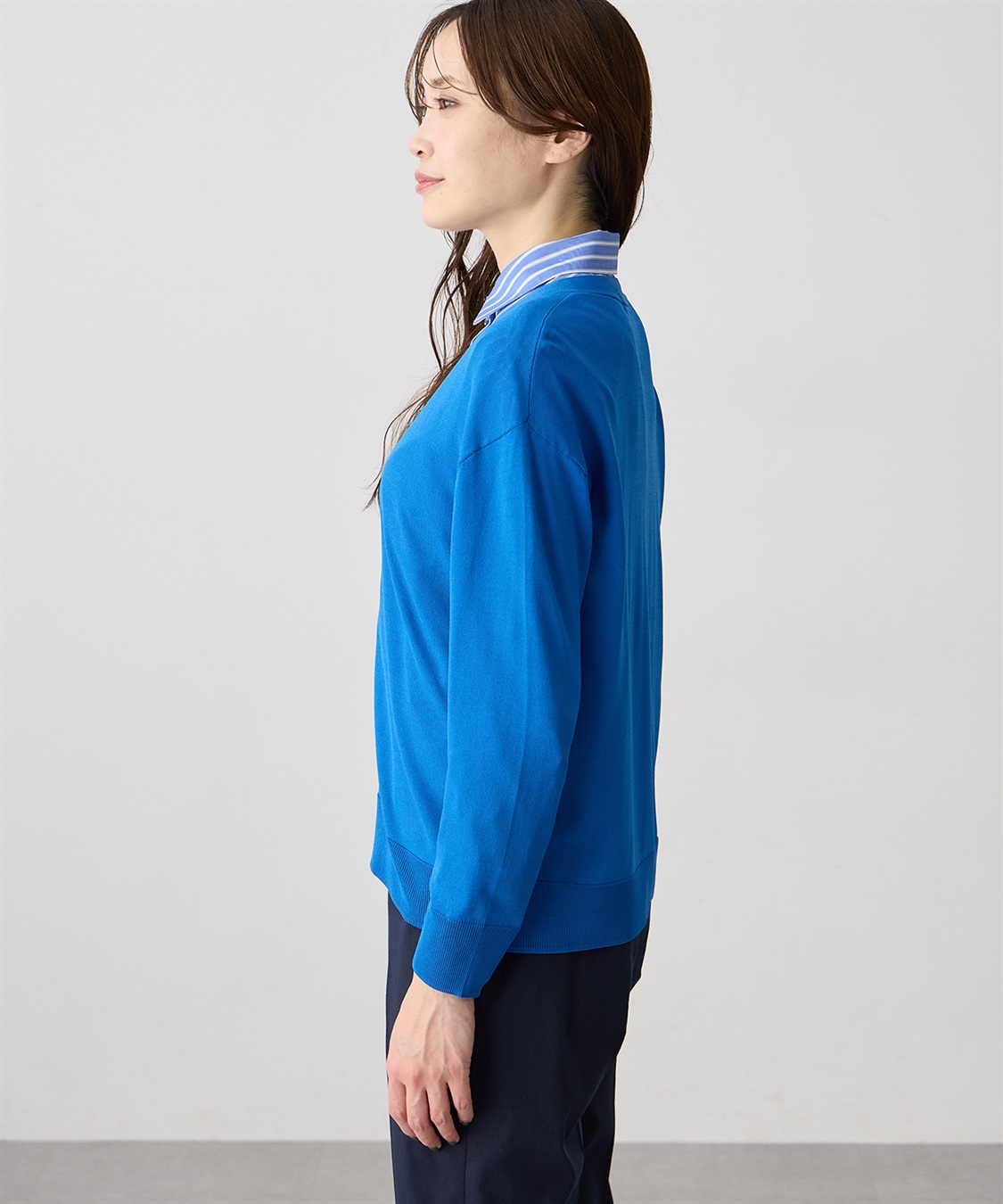 A/C DESIGN BY ALPHA CUBIC Vネックカーディガン_sub_2