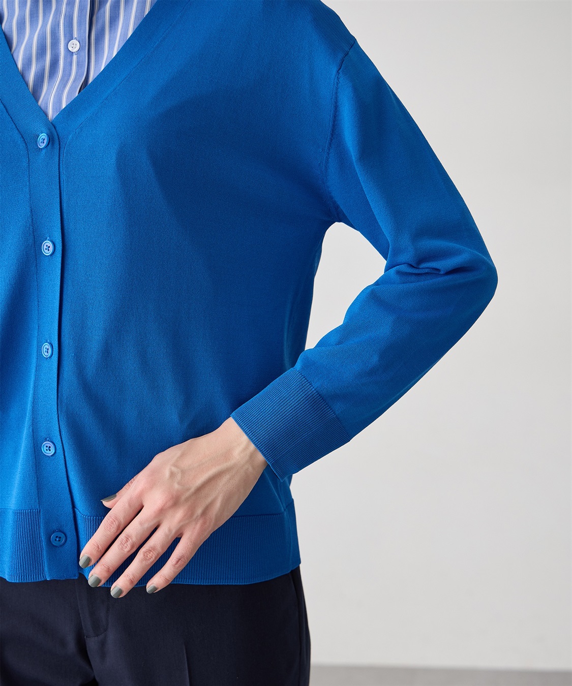 A/C DESIGN BY ALPHA CUBIC Vネックカーディガン_sub_13