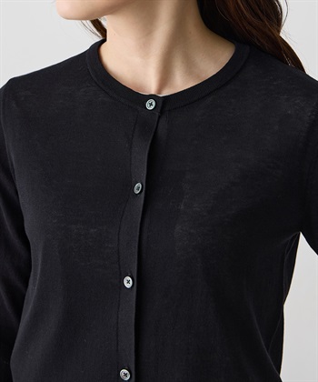 A/C DESIGN BY ALPHA CUBIC クルーネックニットカーディガン【綿100％・ハンドウォッシャブル】_subthumb_6