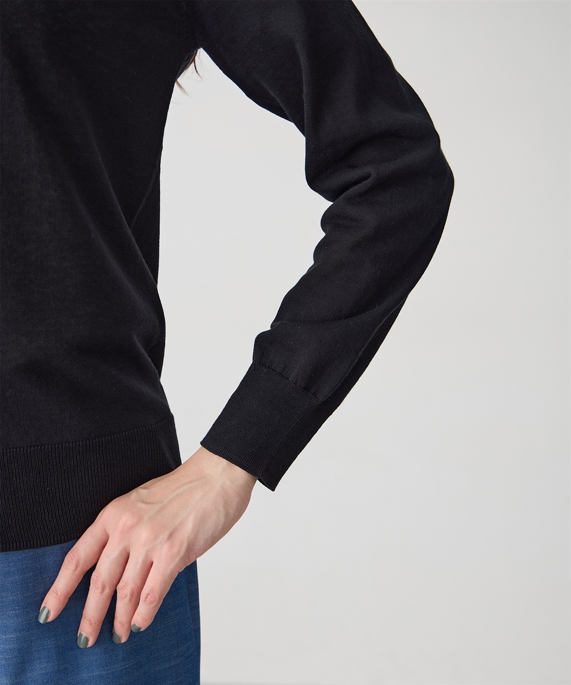 A/C DESIGN BY ALPHA CUBIC クルーネックニットカーディガン【綿100％・ハンドウォッシャブル】_sub_7