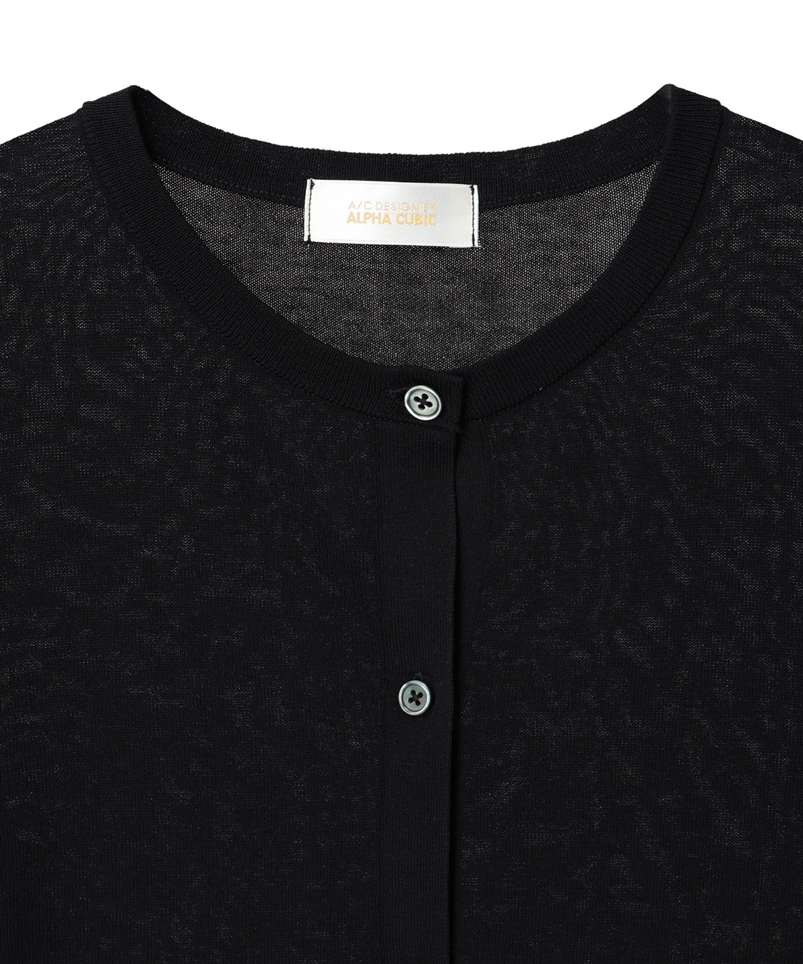 A/C DESIGN BY ALPHA CUBIC クルーネックニットカーディガン【綿100％・ハンドウォッシャブル】_sub_11