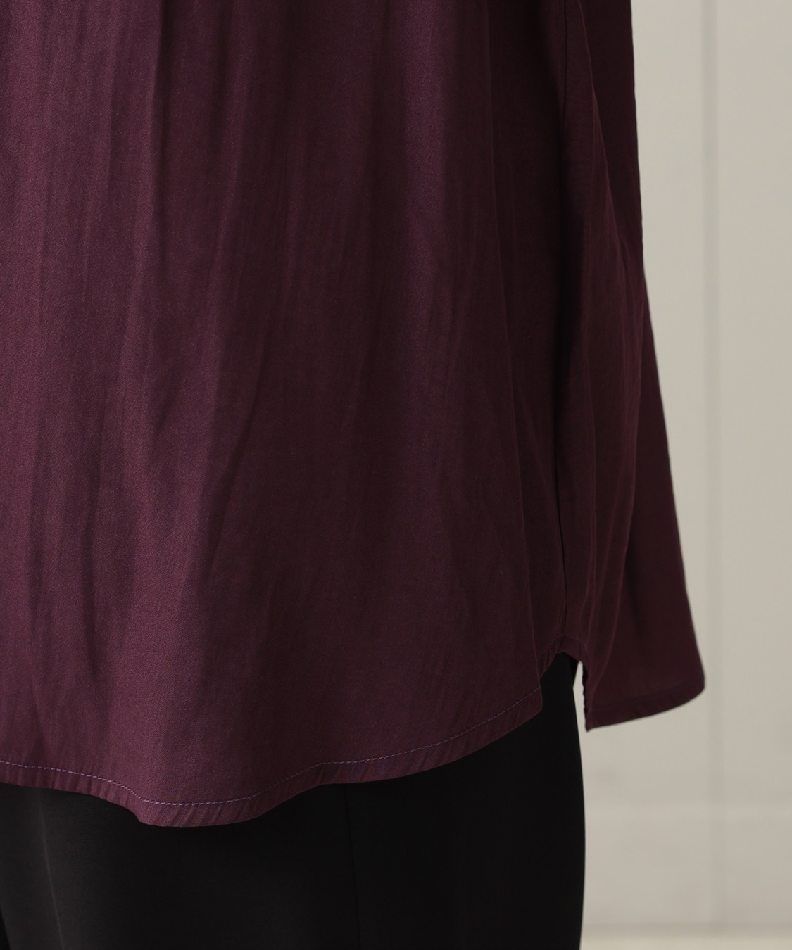 A/C DESIGN BY ALPHA CUBIC サテンバンドカラーシャツ_sub_6