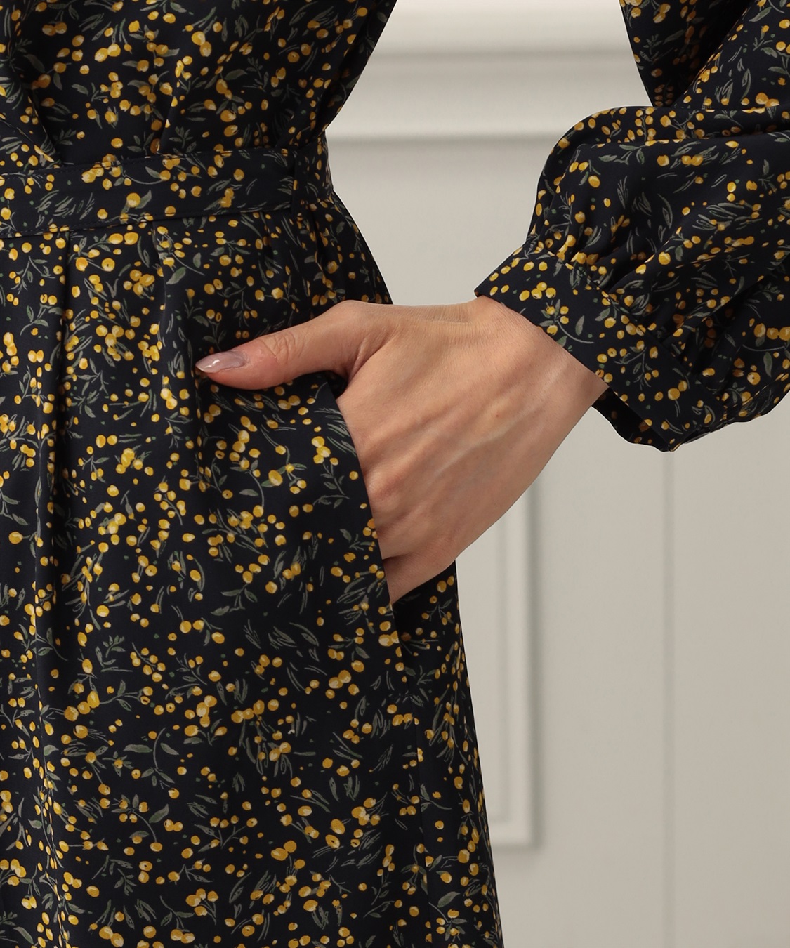 花柄プリントワンピース A C Design By Alpha Cubic クロスプラス公式通販サイト