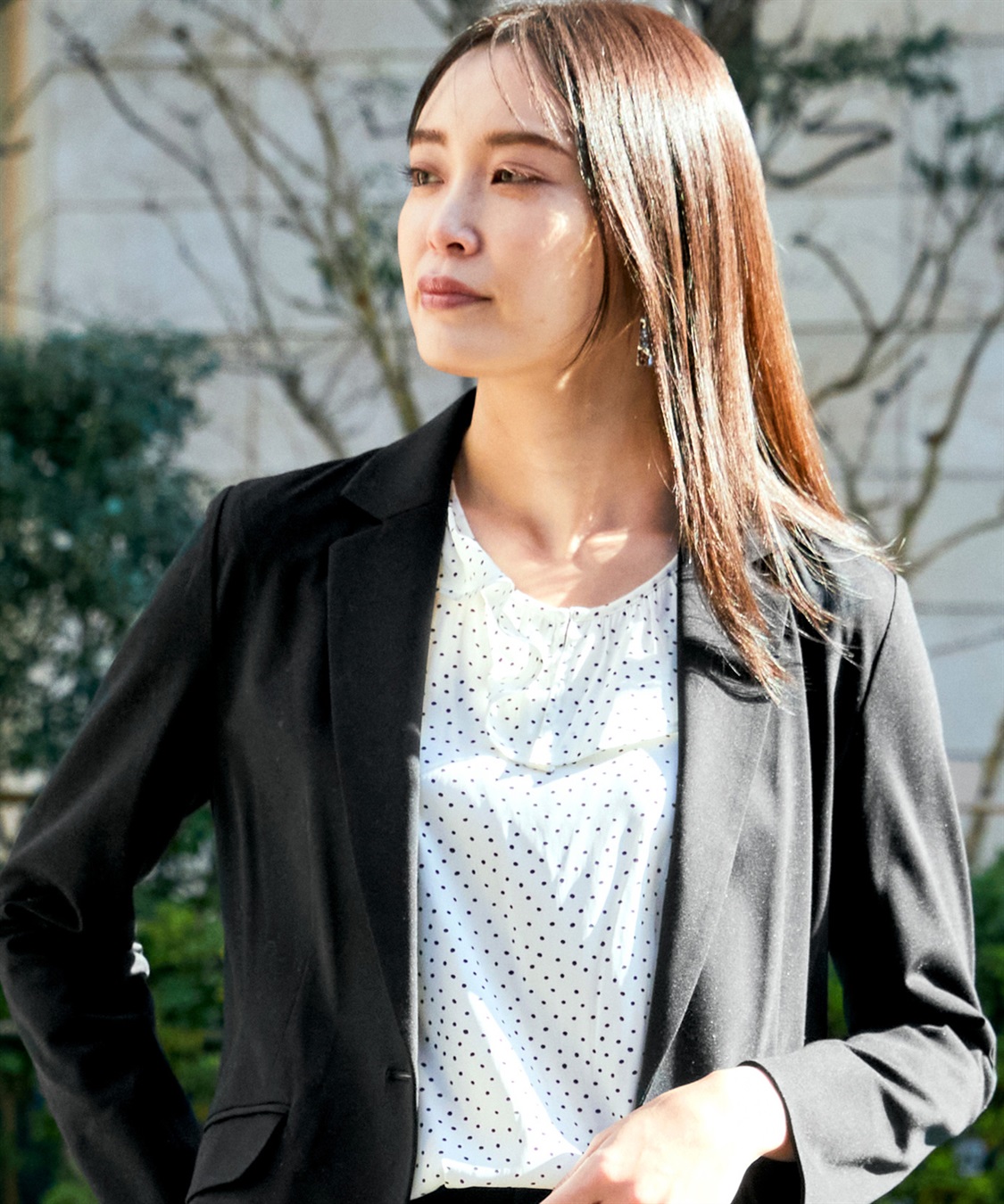 A/C DESIGN BY ALPHA CUBIC サテンフリルブラウス_sub_9