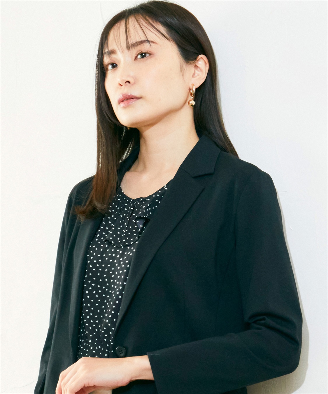 A/C DESIGN BY ALPHA CUBIC サテンフリルブラウス_sub_10