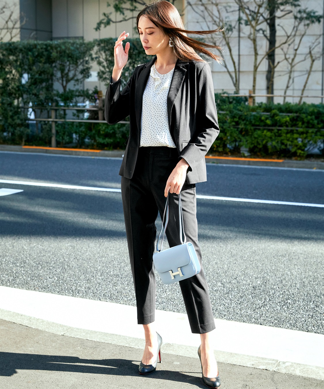 A/C DESIGN BY ALPHA CUBIC サテンフリルブラウス_sub_12