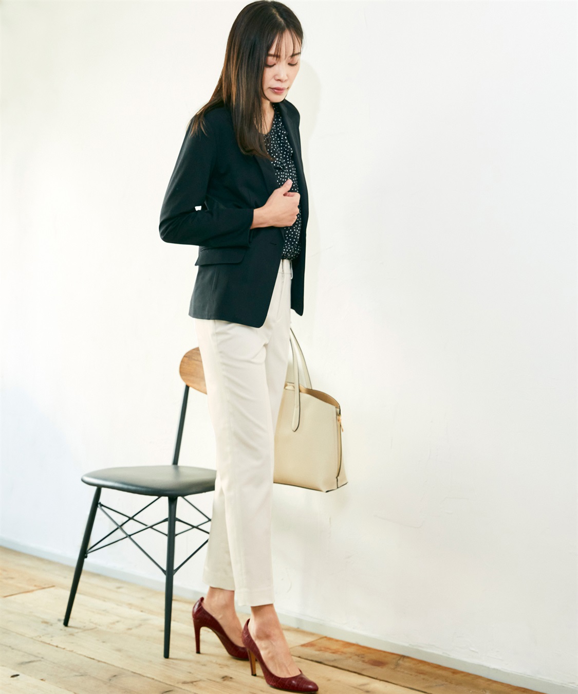 A/C DESIGN BY ALPHA CUBIC サテンフリルブラウス_sub_13