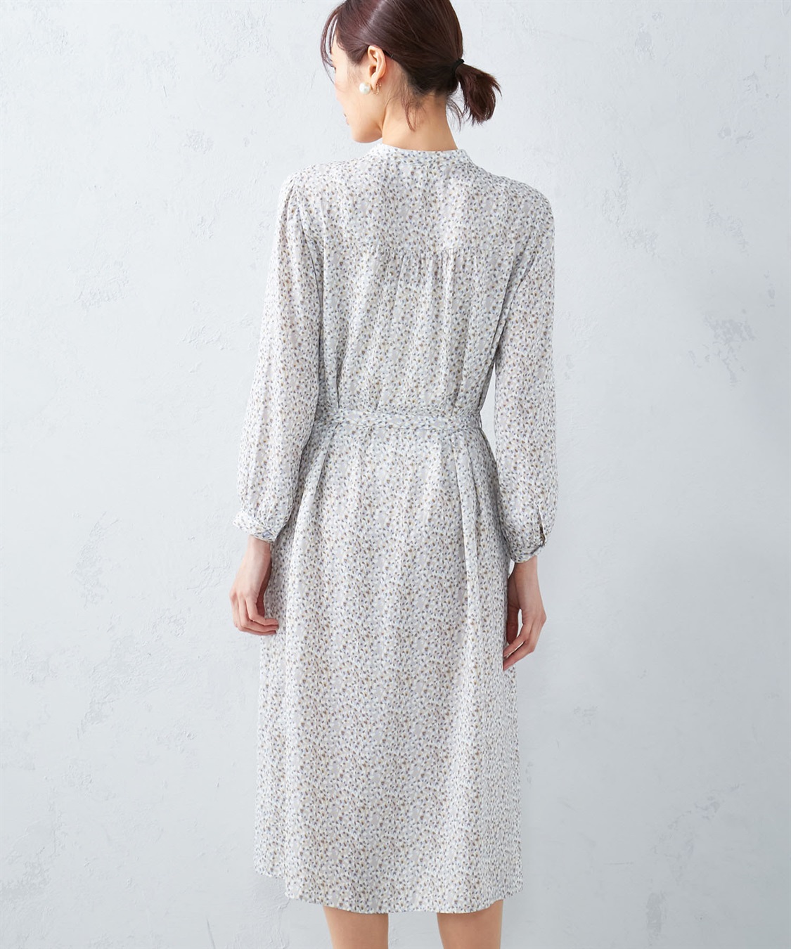 A/C DESIGN BY ALPHA CUBIC プリントロングワンピース_sub_5