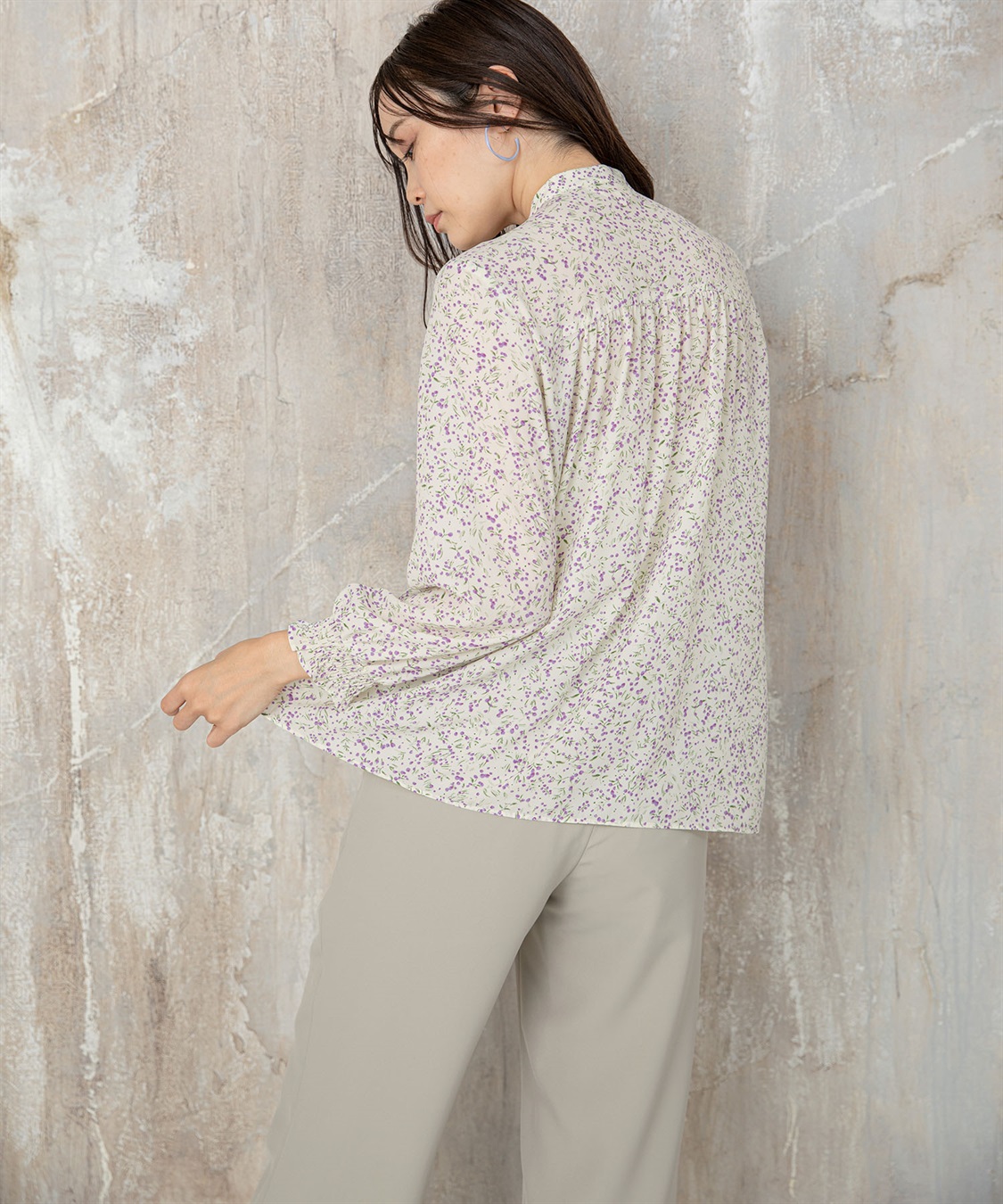 A/C DESIGN BY ALPHA CUBIC 花柄ブラウス_sub_13