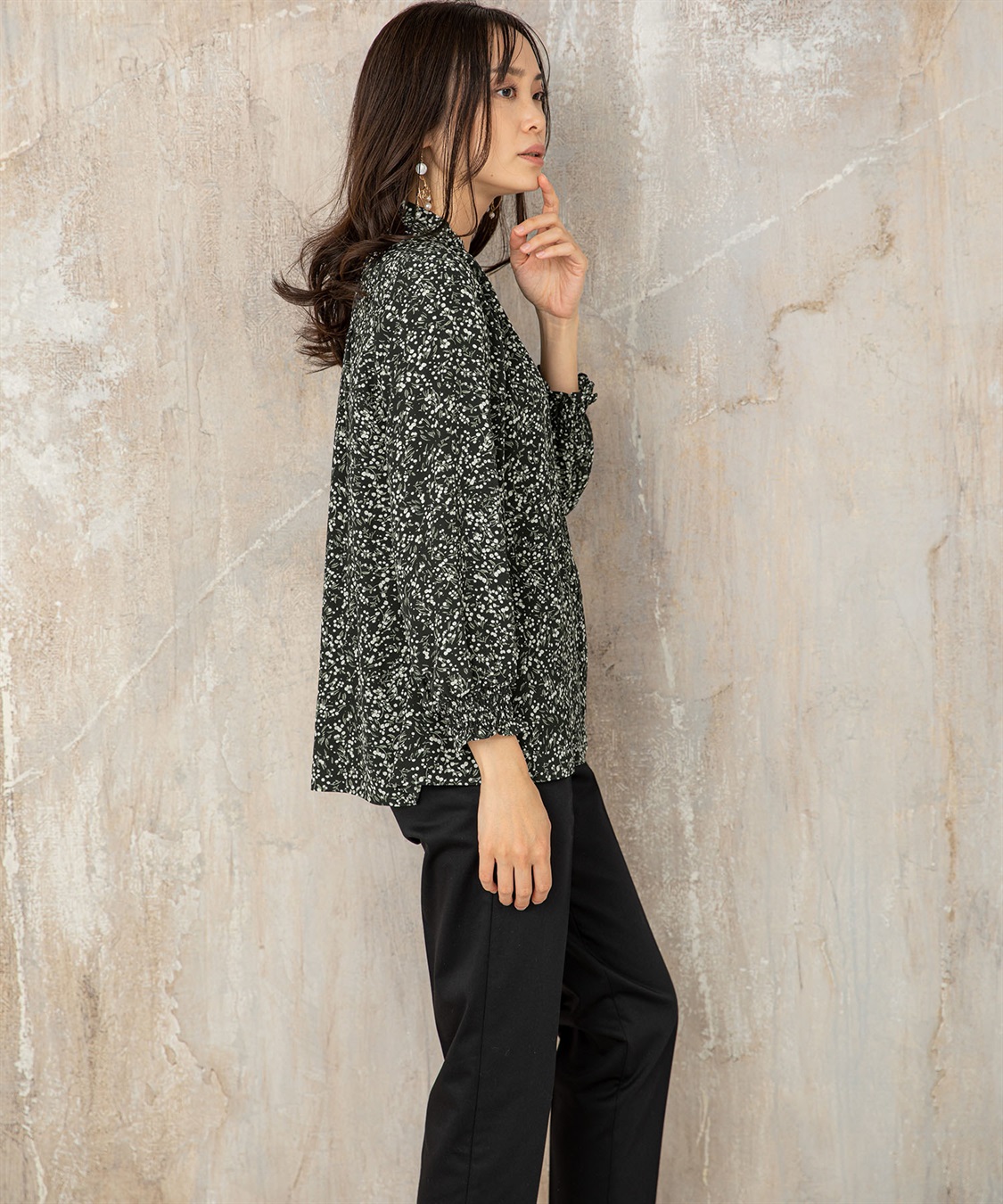 A/C DESIGN BY ALPHA CUBIC 花柄ブラウス_sub_17