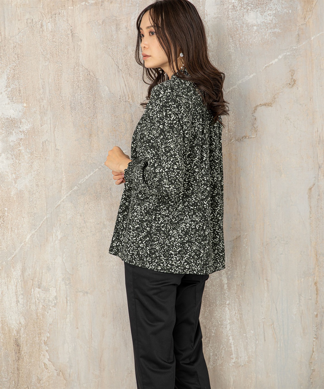 A/C DESIGN BY ALPHA CUBIC 花柄ブラウス_sub_18