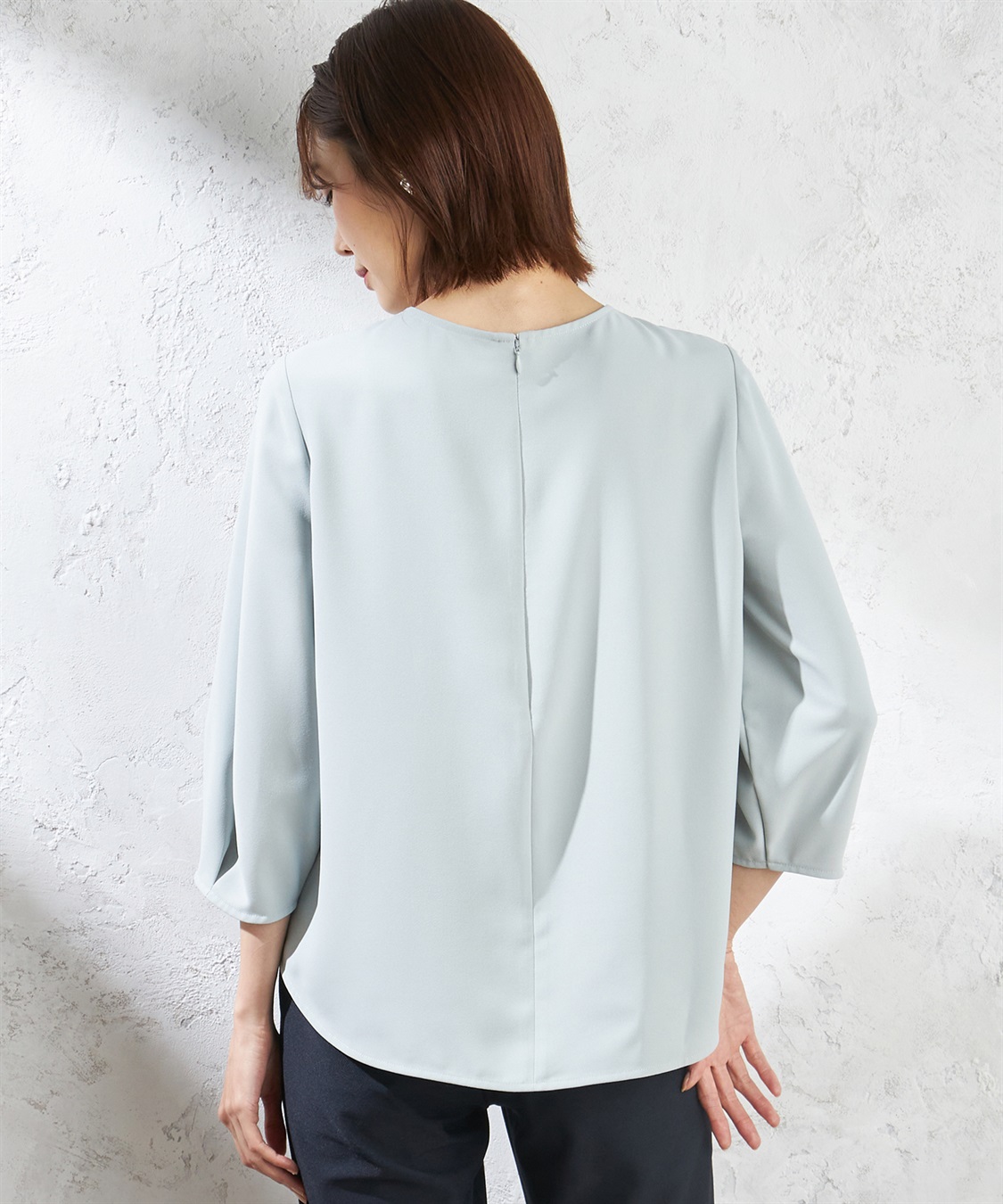 A/C DESIGN BY ALPHA CUBIC カラーラインパイピングブラウス_sub_3