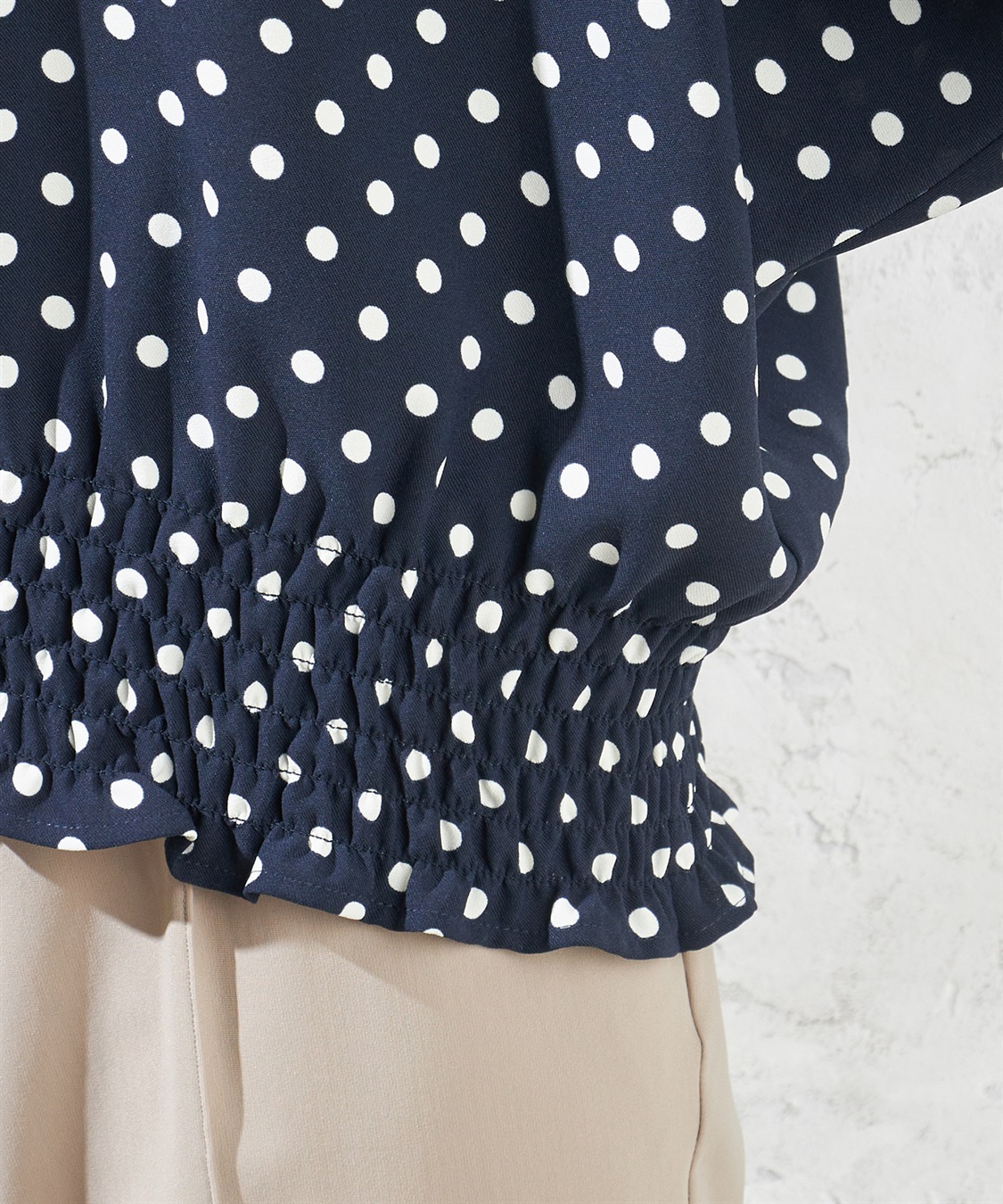 A/C DESIGN BY ALPHA CUBIC シャーリングドルマンブラウス_sub_7